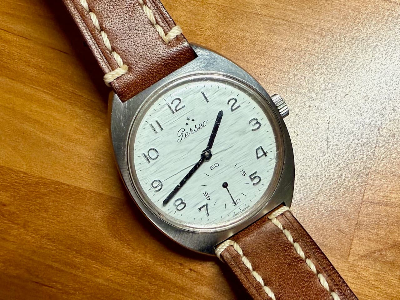 The Perseo Railmaster in 'not keeping time' state